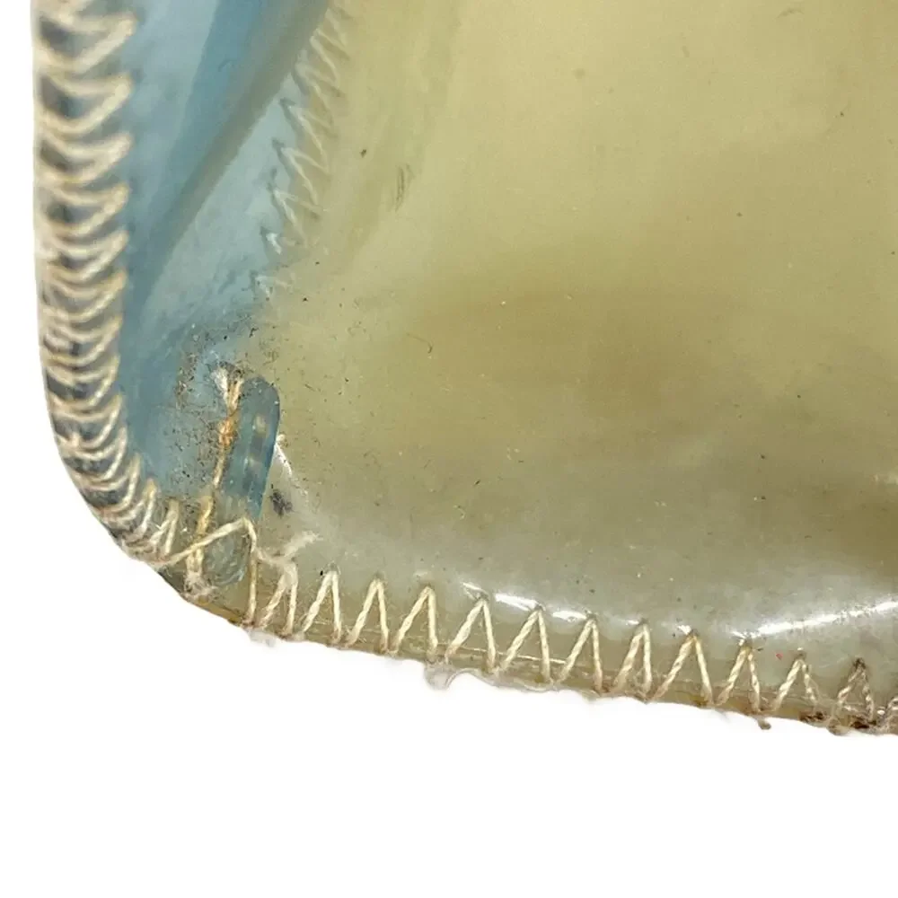 Chanel Chocolate Bar Shoulder Bag Clear Beige Light Blue